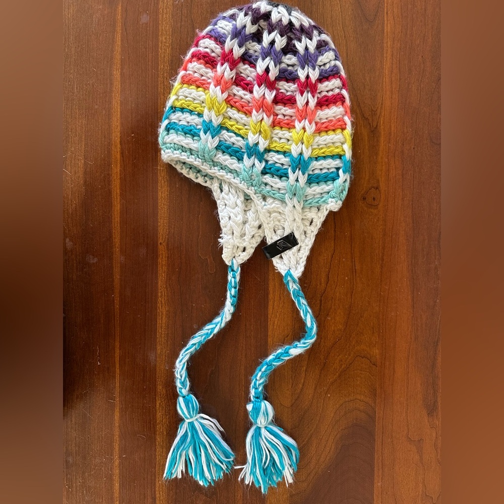 Volcom Knit Hat withTassels